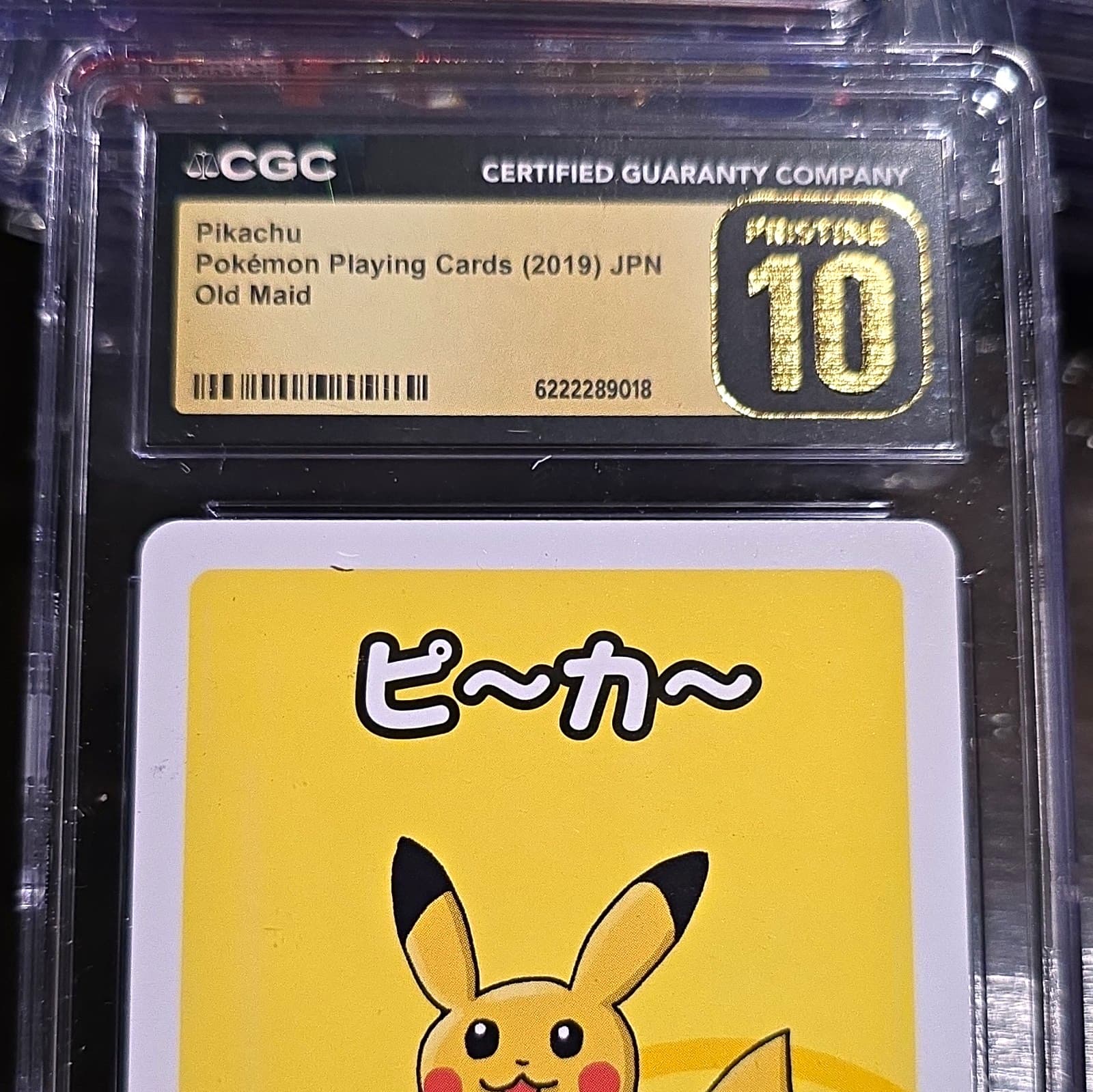CGC Pristine 10 Pokémon TCG Pikachu Old Maid 2019 Japanese Promo
