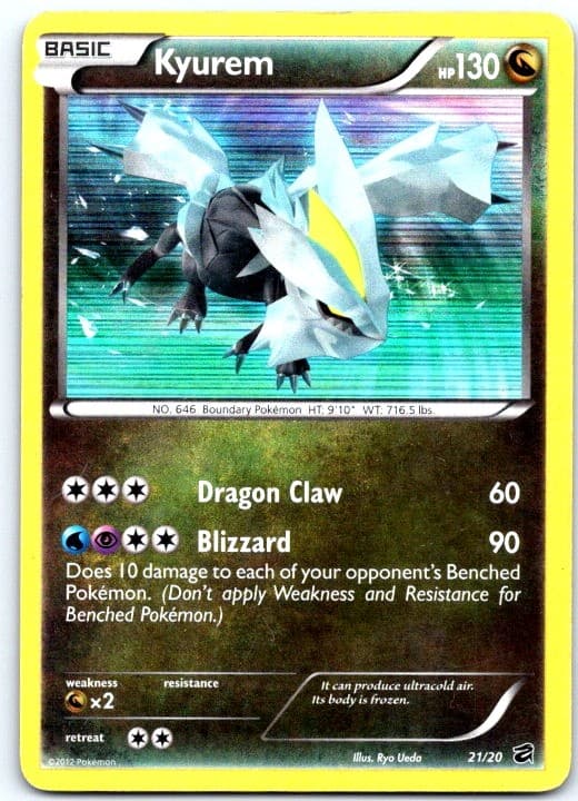 Kyurem 21/20 Holo Rare Dragon Vault LP