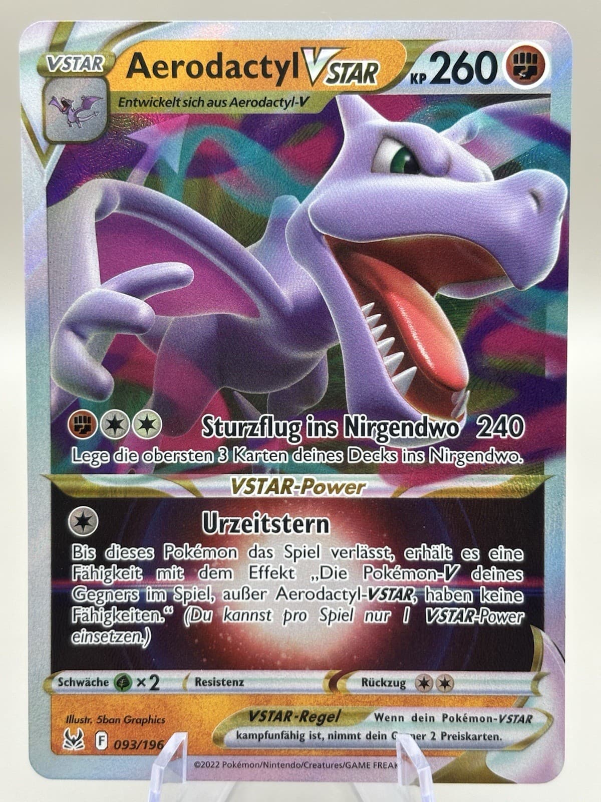 Aerodactyl VSTAR 093/196 Verlorener Ursprung - Sammelkarten Deutsch - NM