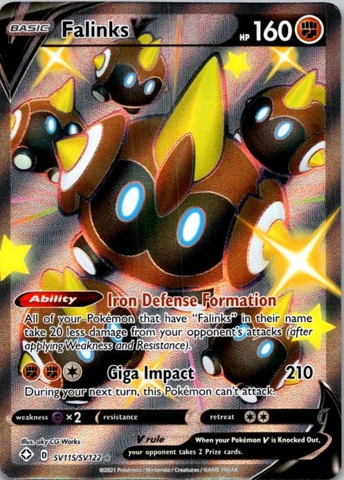 Falinks V Shiny Holo Rare Shining Fates: Shiny Vault SV115/SV122 NM