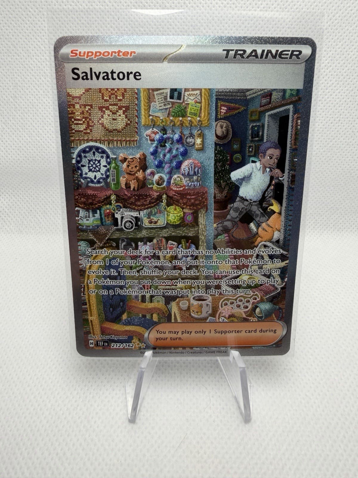 Salvatore 212/162 SV05: Temporal Forces Special Illustration Rare Pokemon TCG