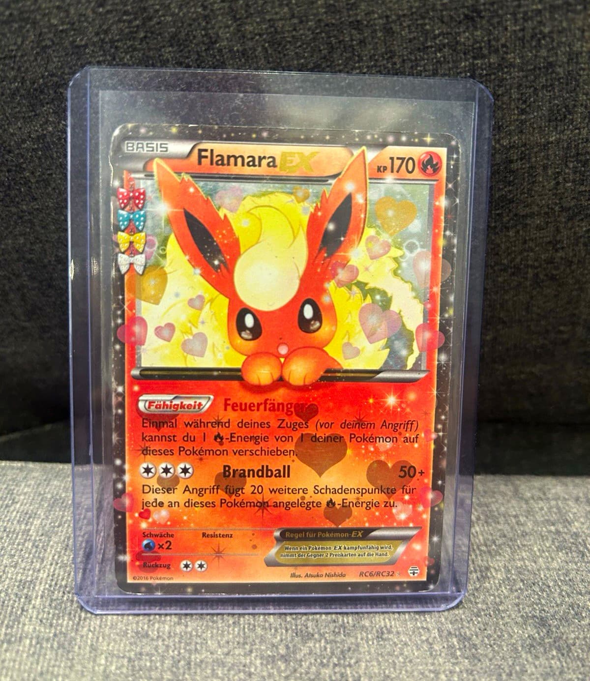 VB: Pokémon TCG Flamara EX Holo Generationen Radiant Collection RC6/RC32(2016)