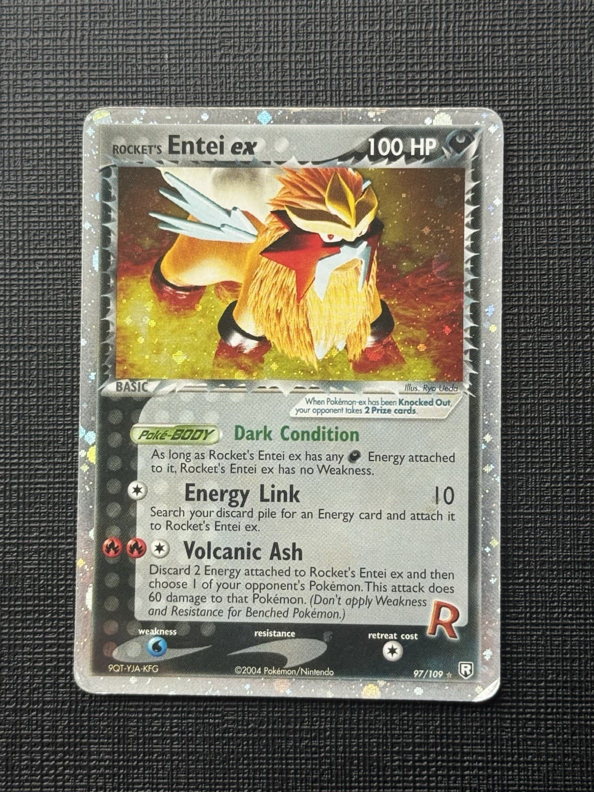 Pokemon Rocket's Entei ex 97/109 Team Rocket Returns Holo