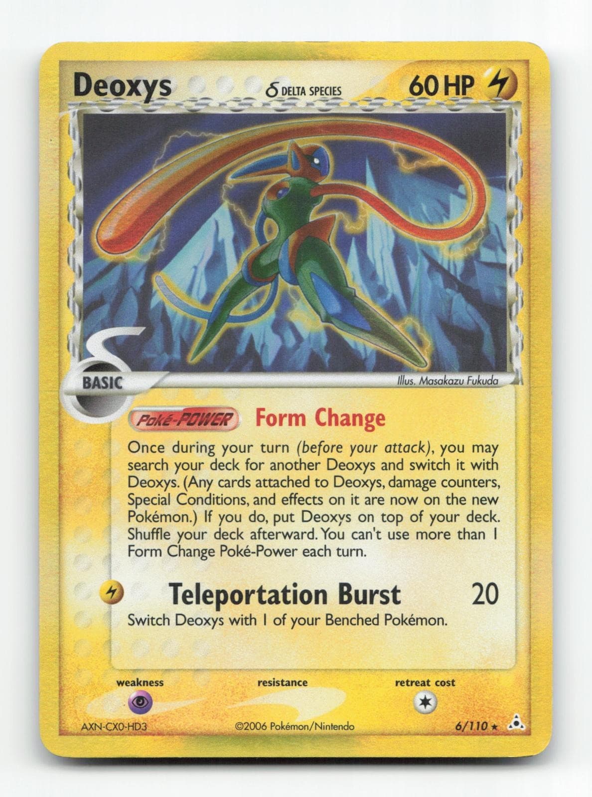 Deoxys 6/110 Holo Rare Holon Phantoms Pokemon HP