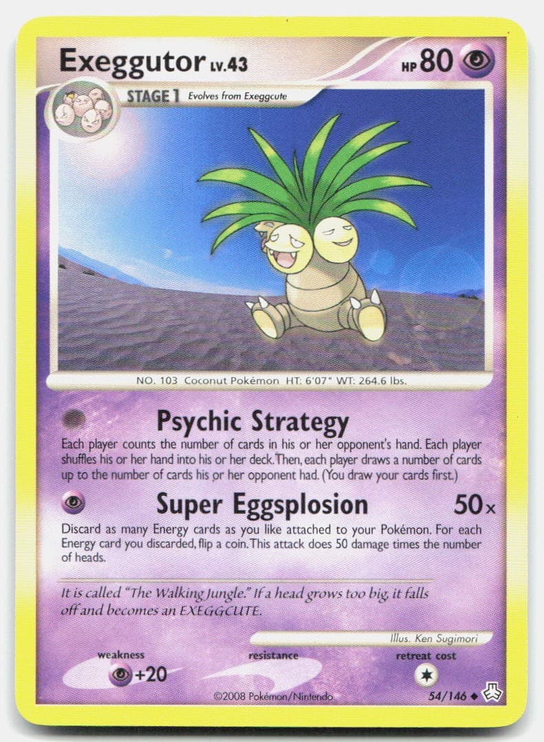 Legends Awakened Exeggutor 54/146 Moderately Played Pokemon UC Tcg Card