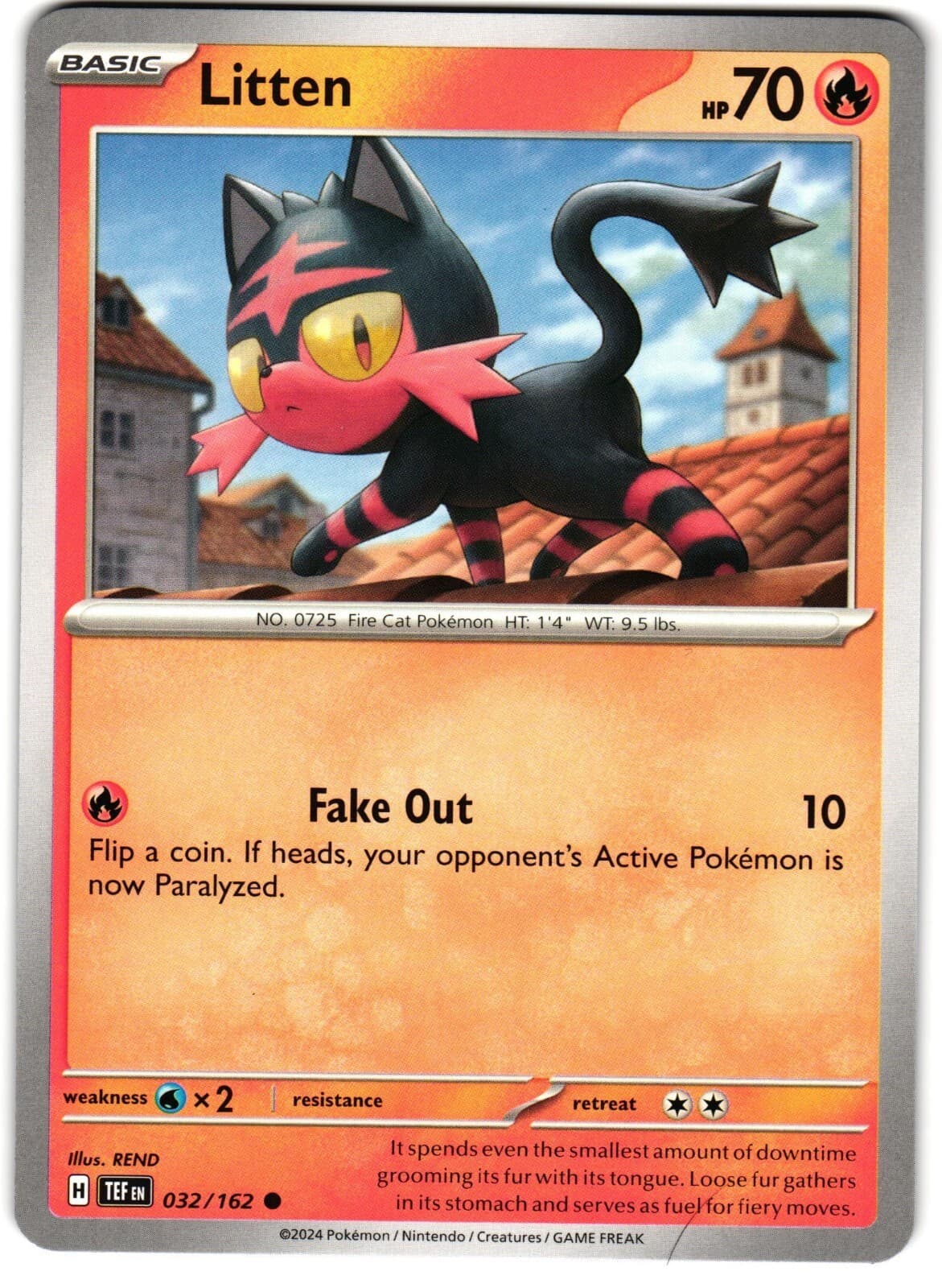 Litten 32/162 Pokemon SV: Temporal Forces