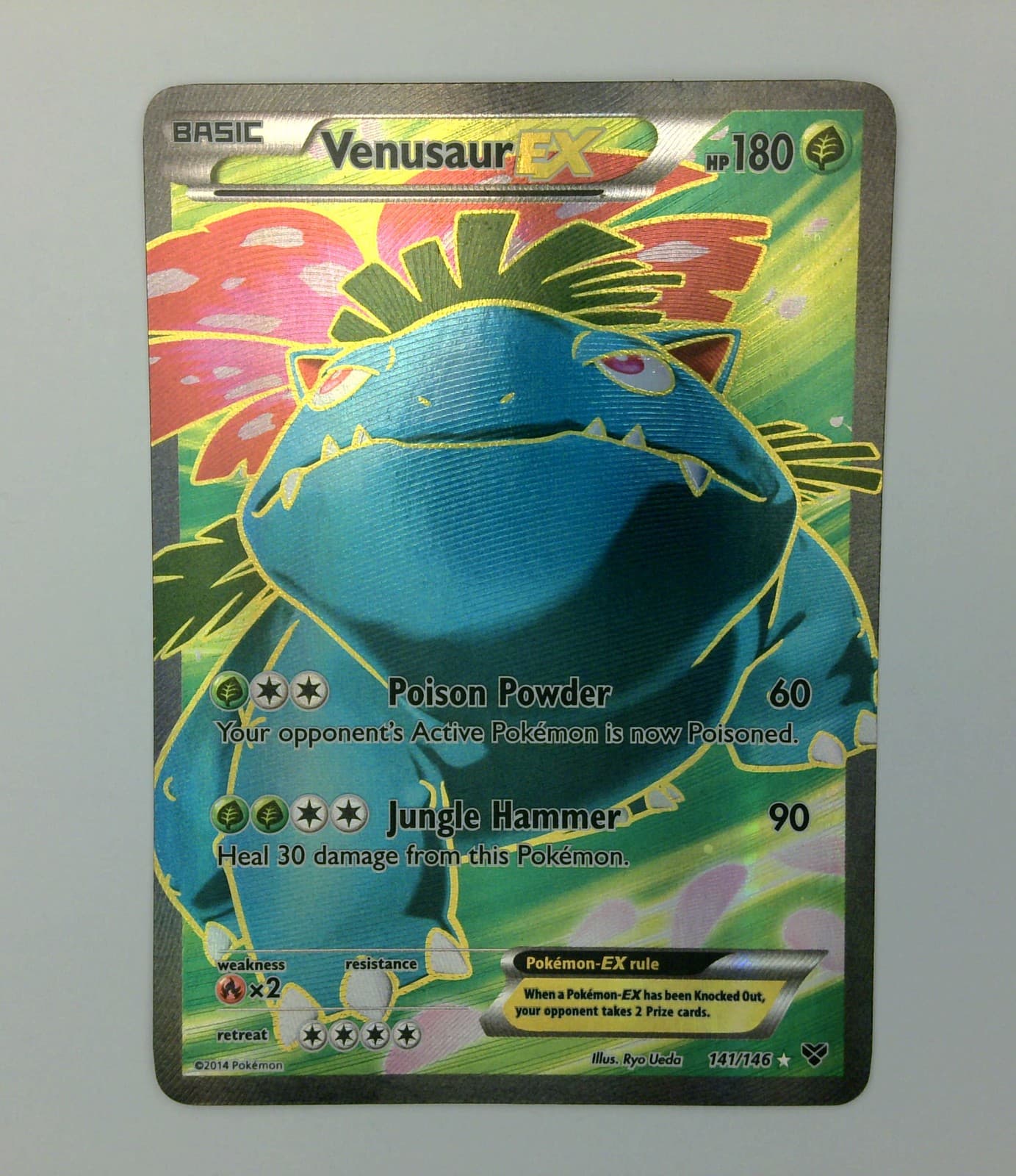 Pokemon 2014 XY Venusaur EX FA 141/146 141/146