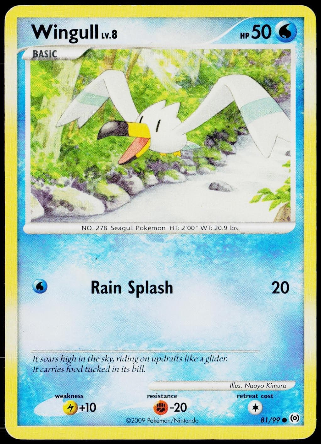 Wingull 81/99 Common Arceus Pokemon Lightly Played