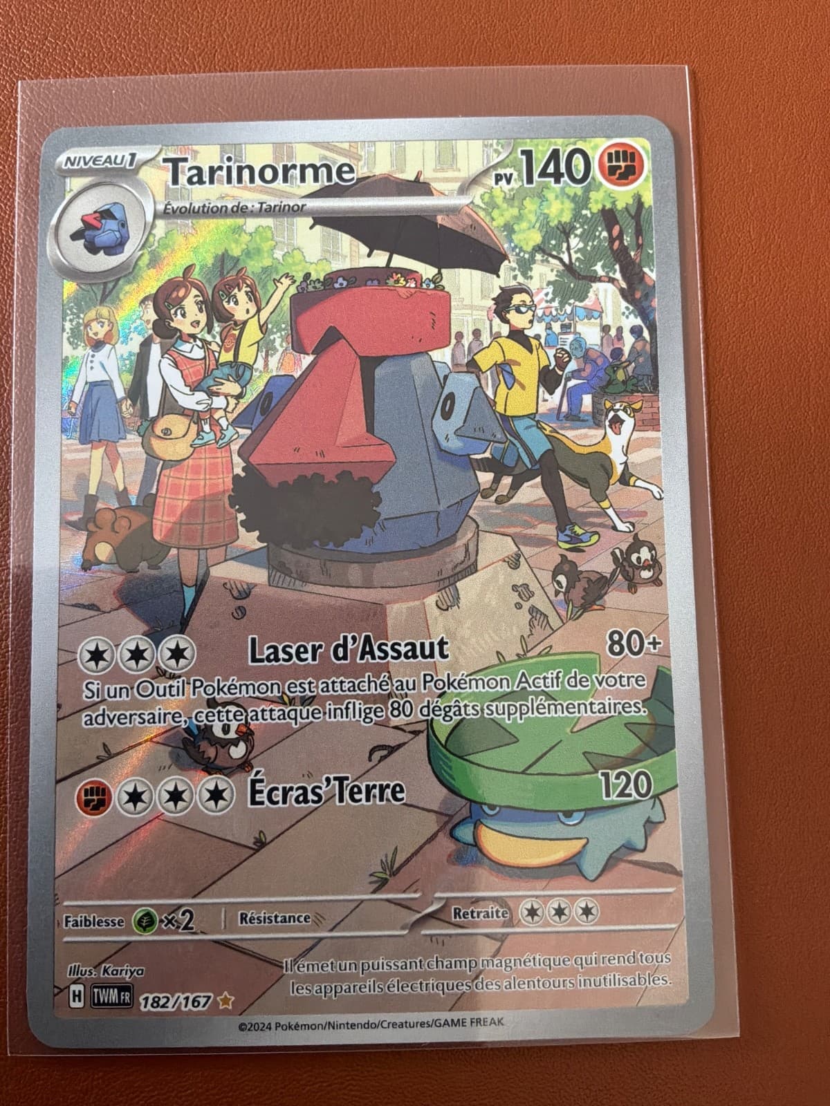 Carte Pokémon Tarinorme  182/167 EV6 Mascarade Crépusculaire VF NM