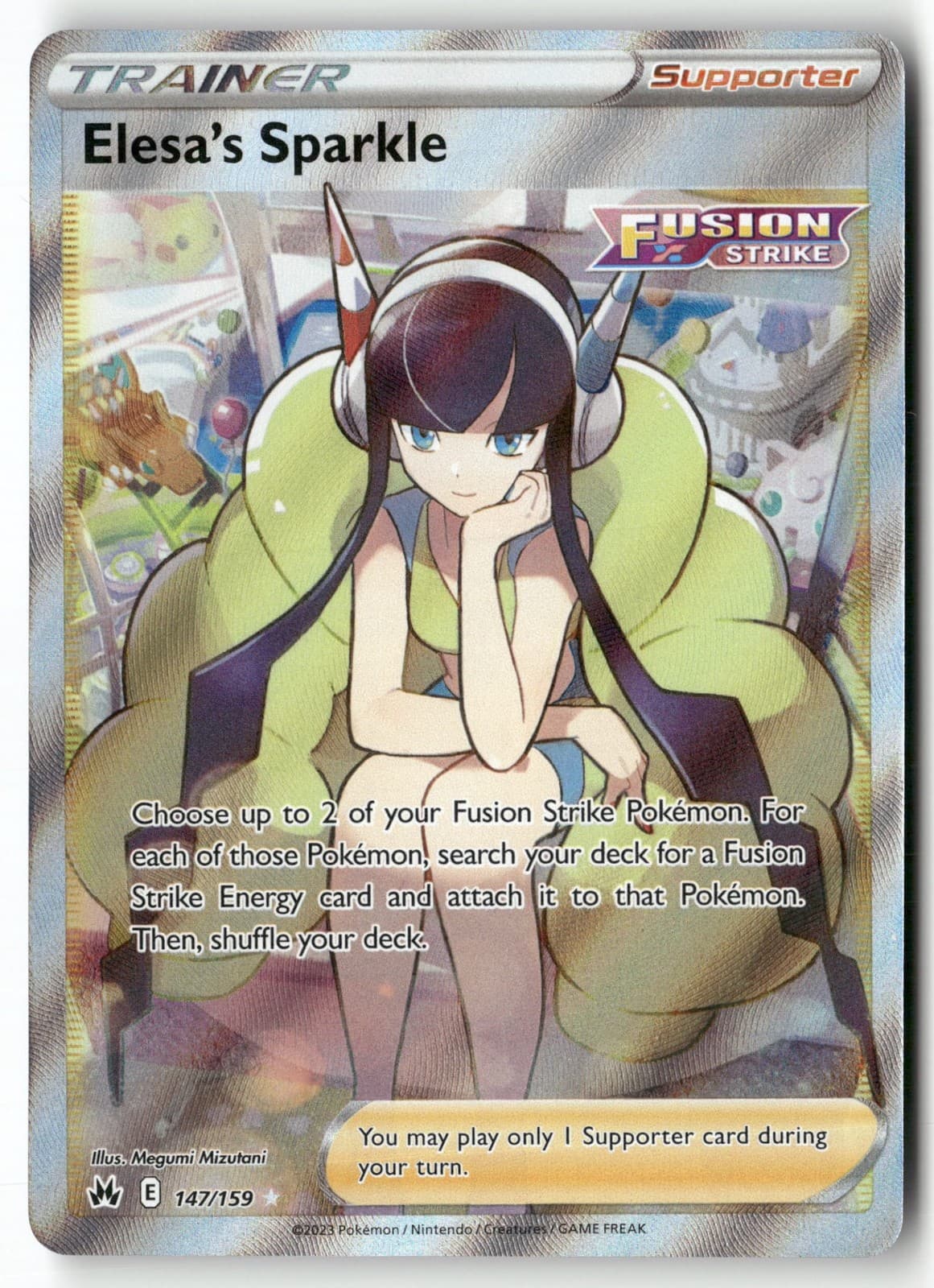 Elesa's Sparkle (Full Art) 147/159 UR SWSH: Crown Zenith Pokemon NM