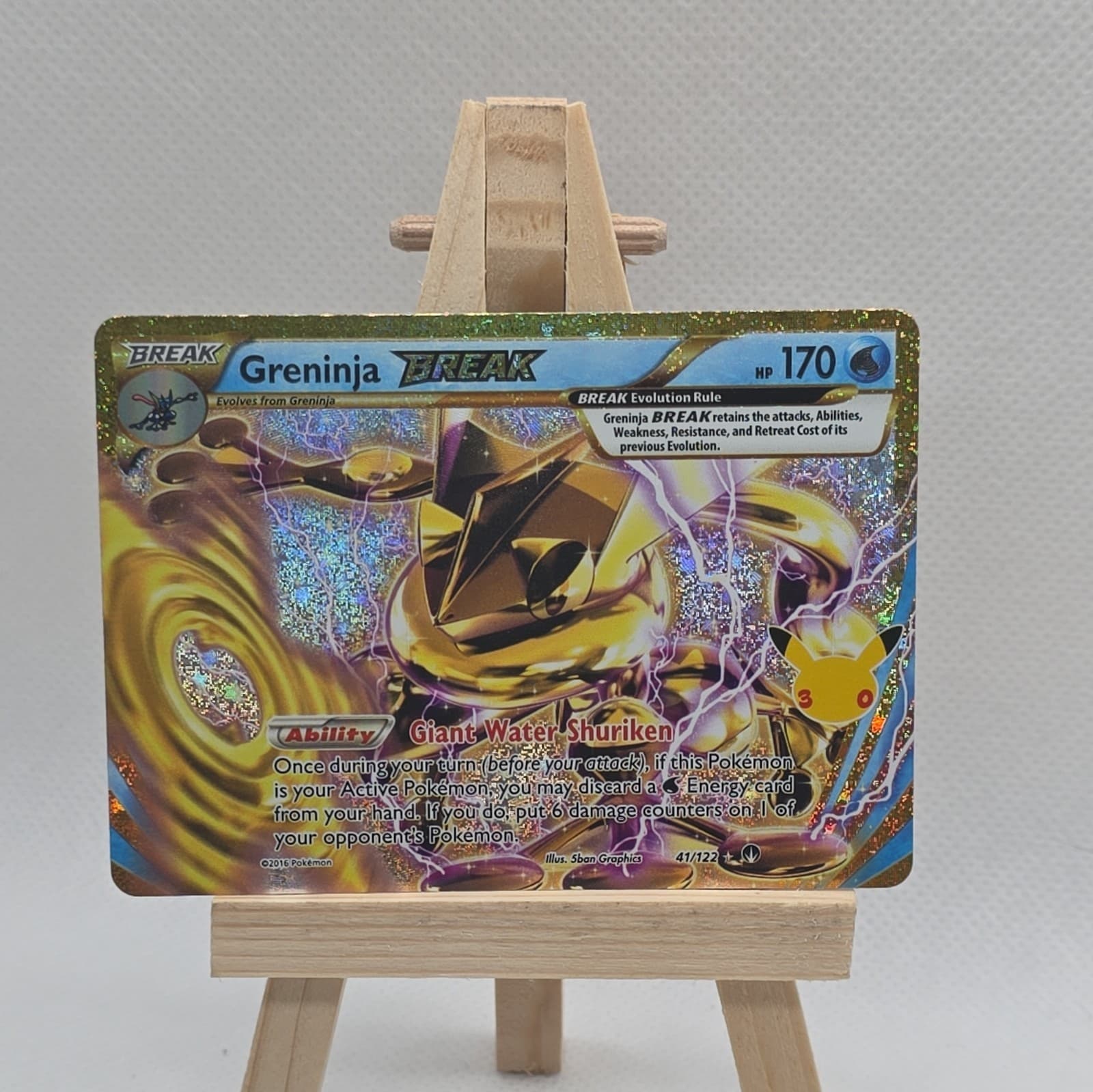 Greninja BREAK 41/122 Holo 30th Celebration Classic Collection Pokemon