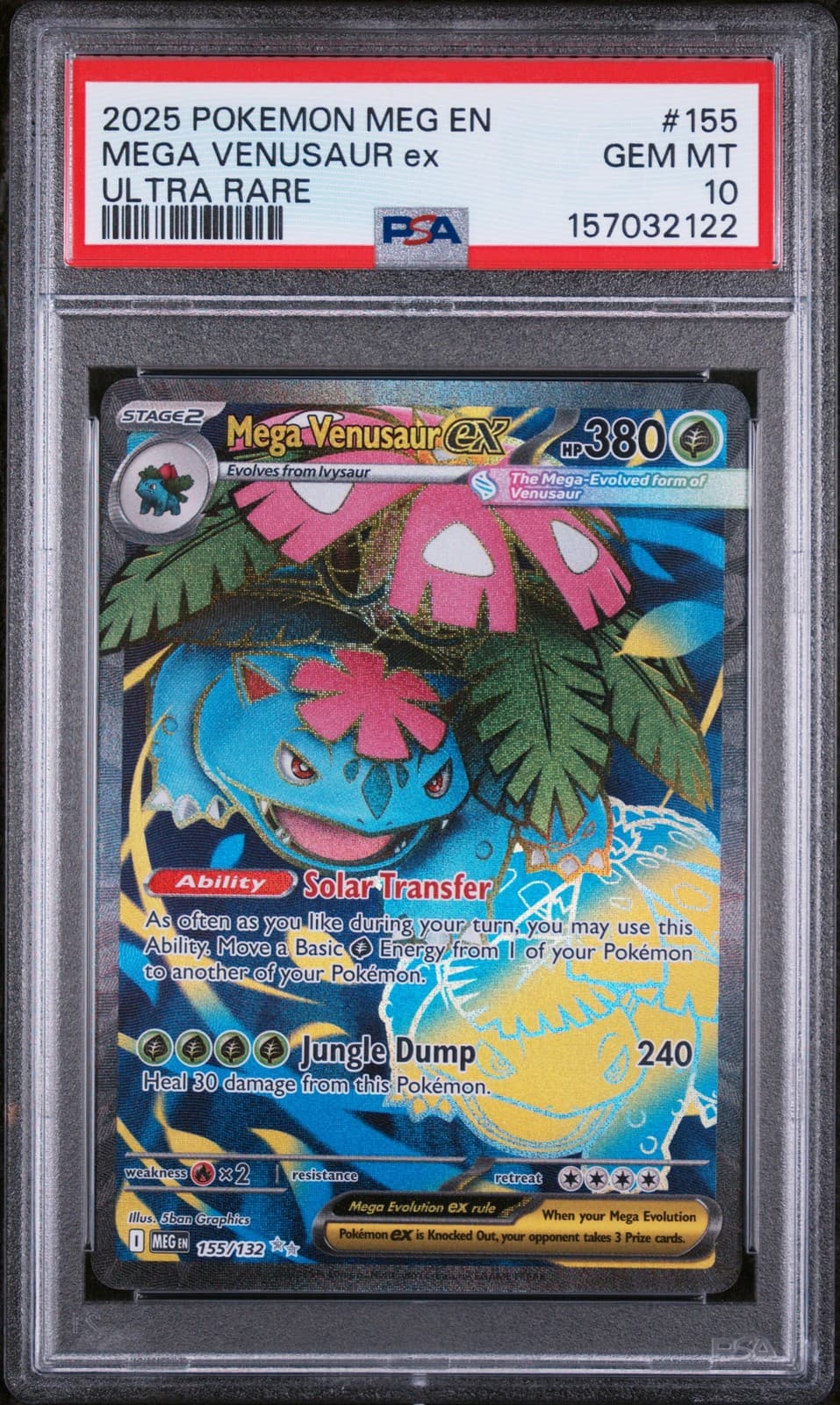 Mega Venusaur EX 155/132 Ultra Rare Mega Evolution Pokemon PSA 10 Gem Mint