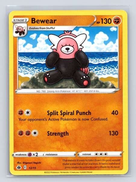 Bewear 12/15 McDonald's Collection 2022 NM Pokemon TCG