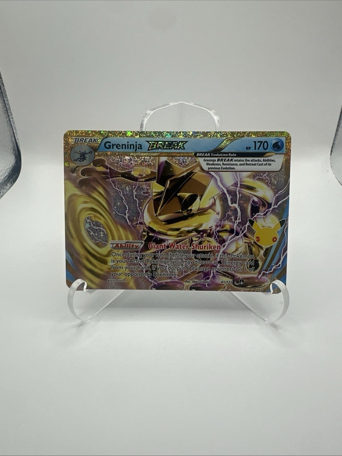 Pokemon 30th Celebration Greninja BREAK 41/122 Classic Collection 2026 NM