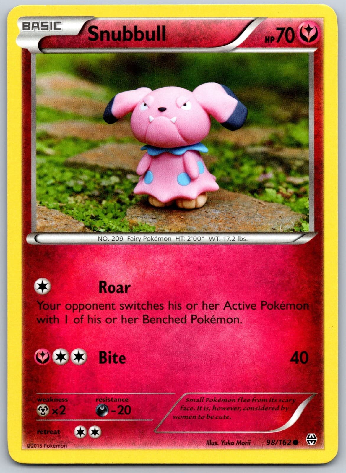 Snubbull 98/162 XY - BREAKthrough Yuka Morii Pokemon TCG NM English 2015