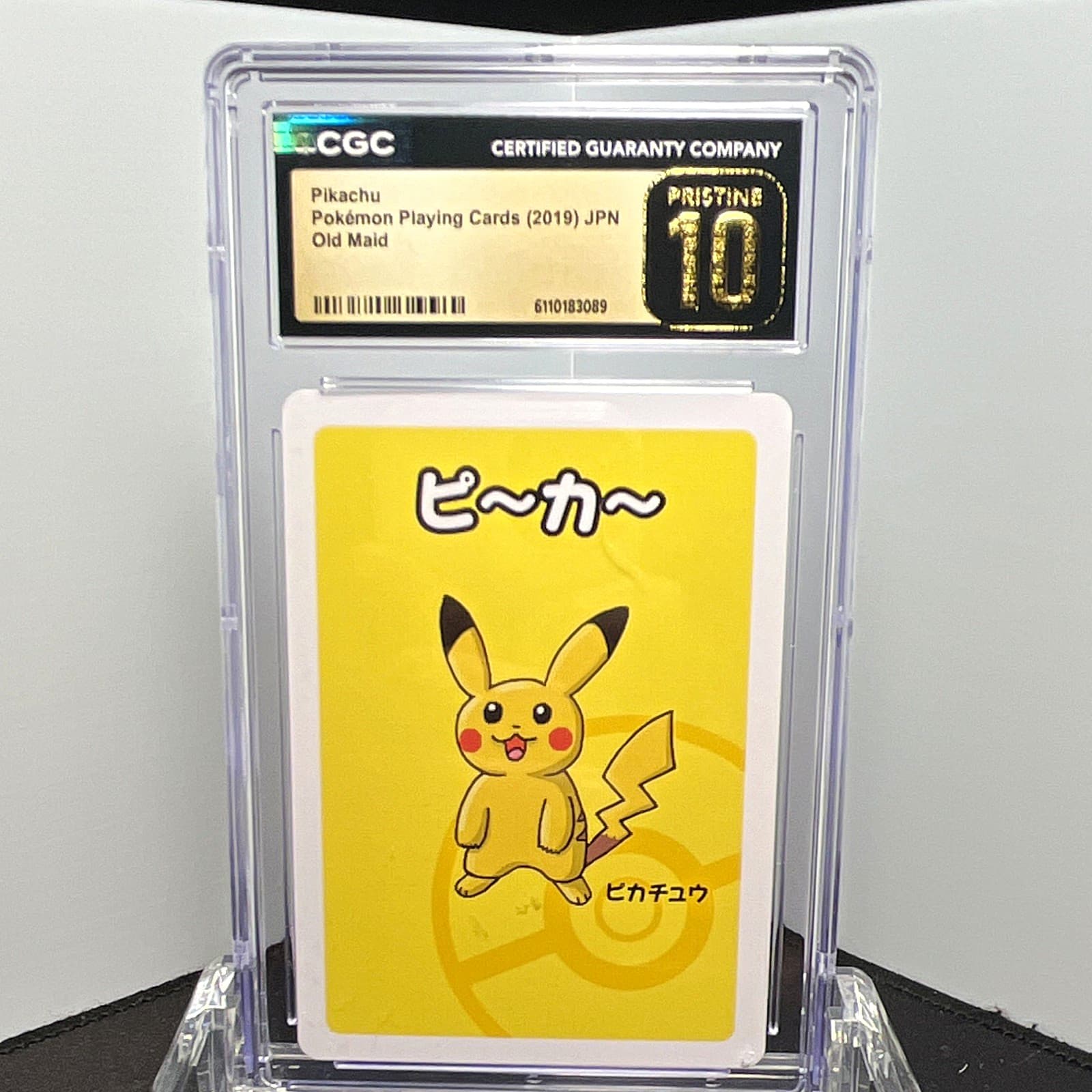CGC Pristine 10 Pikachu Old Maid #6110183089 Japanese Pokemon Playing Cards