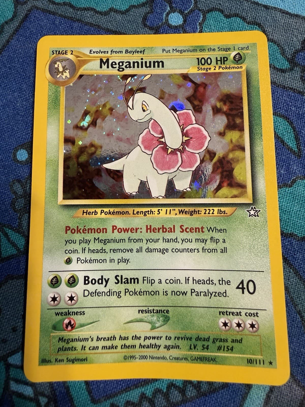 Meganium - Pokemon Card, Neo Genesis 10/111 Set - Holo Rare - Eng Near Mint