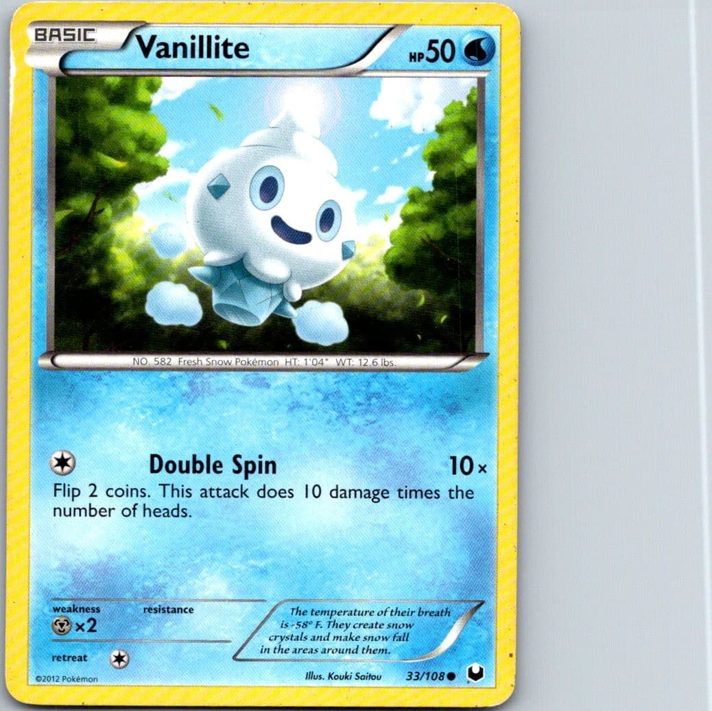 Vanillite 33/108 Dark Explorers Pokemon TCG C HP