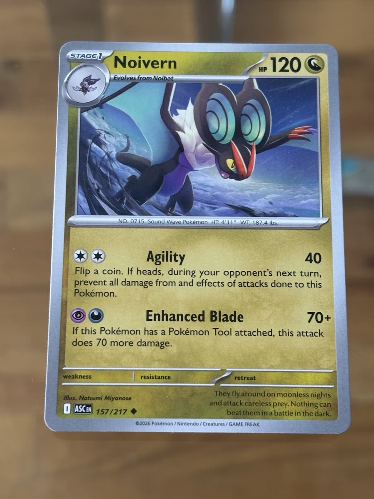 Noivern 157/217 Ascended Heroes Pokemon Card