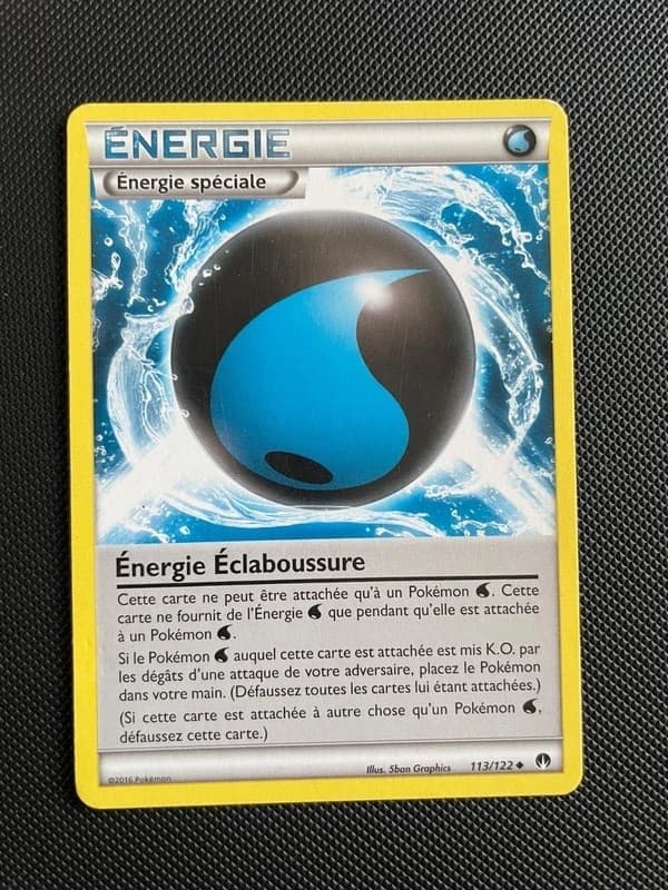 Carte Pokemon energie éclaboussure 113/122 XY9 Rupture Turbo FR