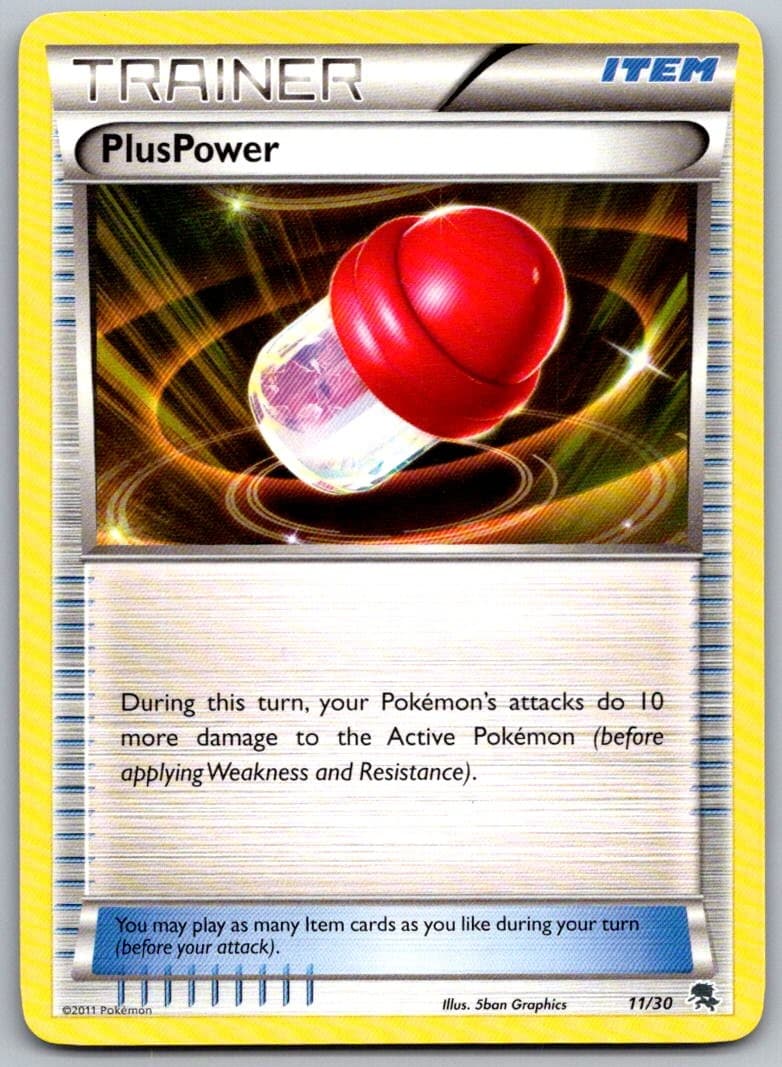 PlusPower (Zoroark) 11/30 Common BW Trainer Kit: Excadrill & Zoroark Pokemon NM