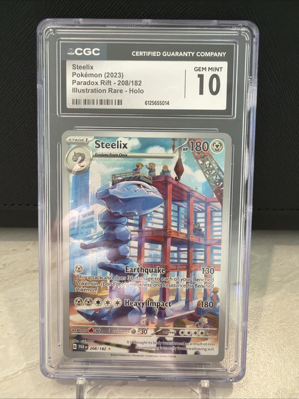 Steelix 208/182 SV04: Paradox Rift Holo CGC 10