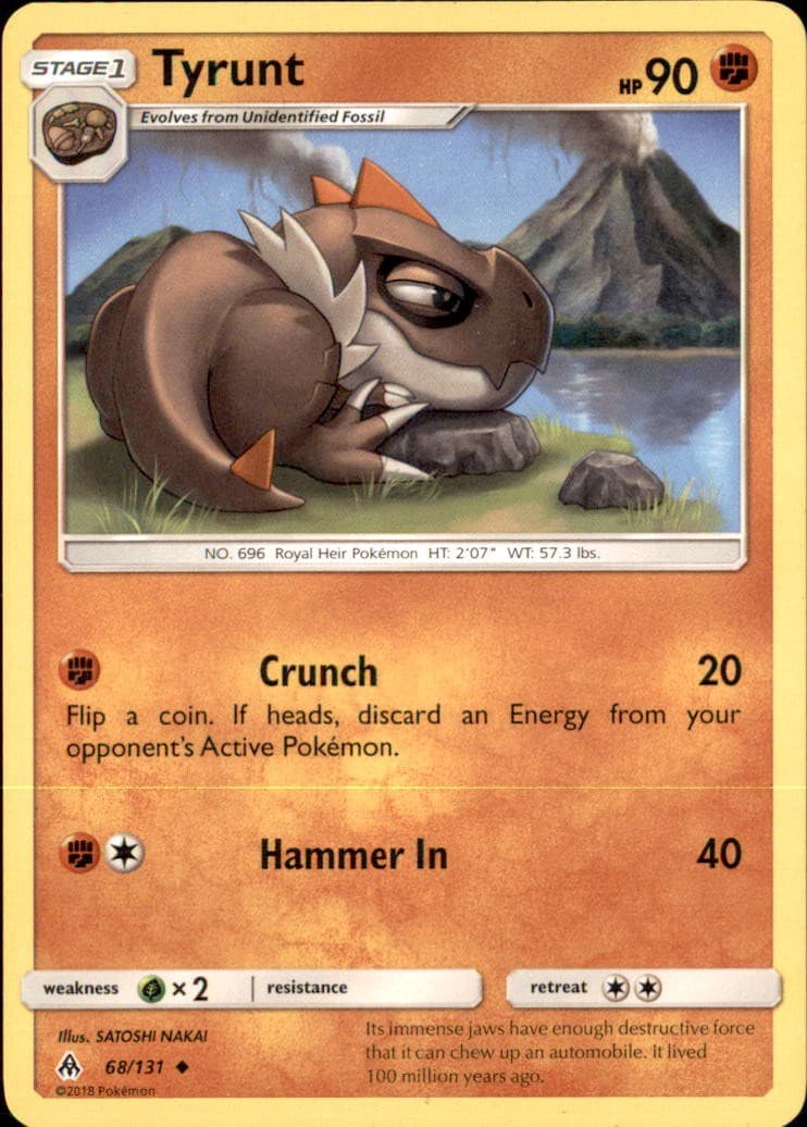 Pokemon Tyrunt 68/131 Forbidden Light Non-Holo