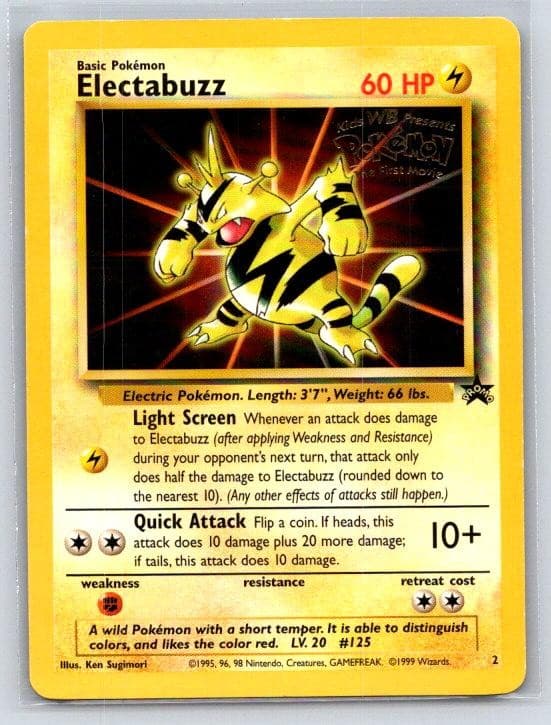 Electabuzz 2 Promo Wizards Black Star Promos Pokemon Near Mint