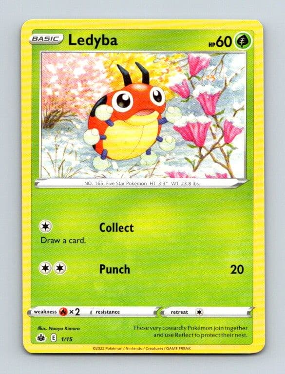 Ledyba - 1/15 001/015 Promo McDonald's Promos 2022 Pokemon Near Mint