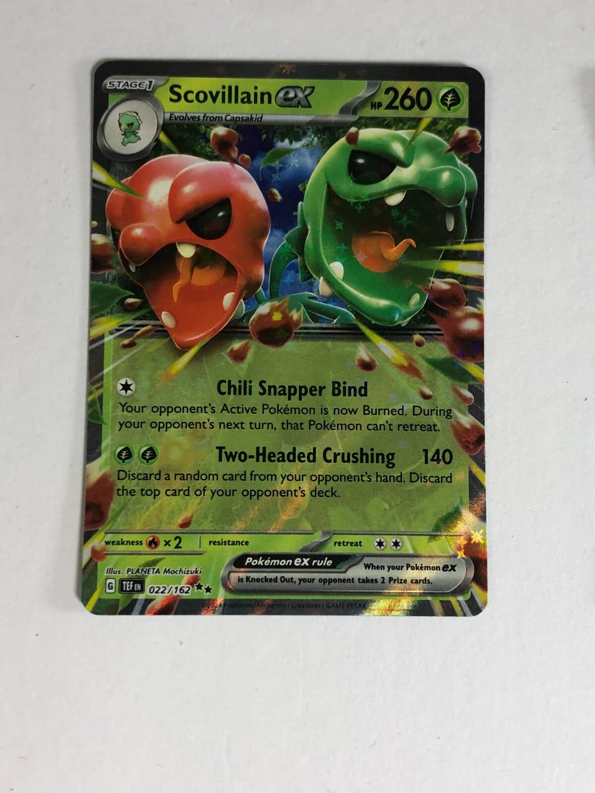 Pokemon TCG Temporal Forces Scovillain EX 022/162 Near Mint