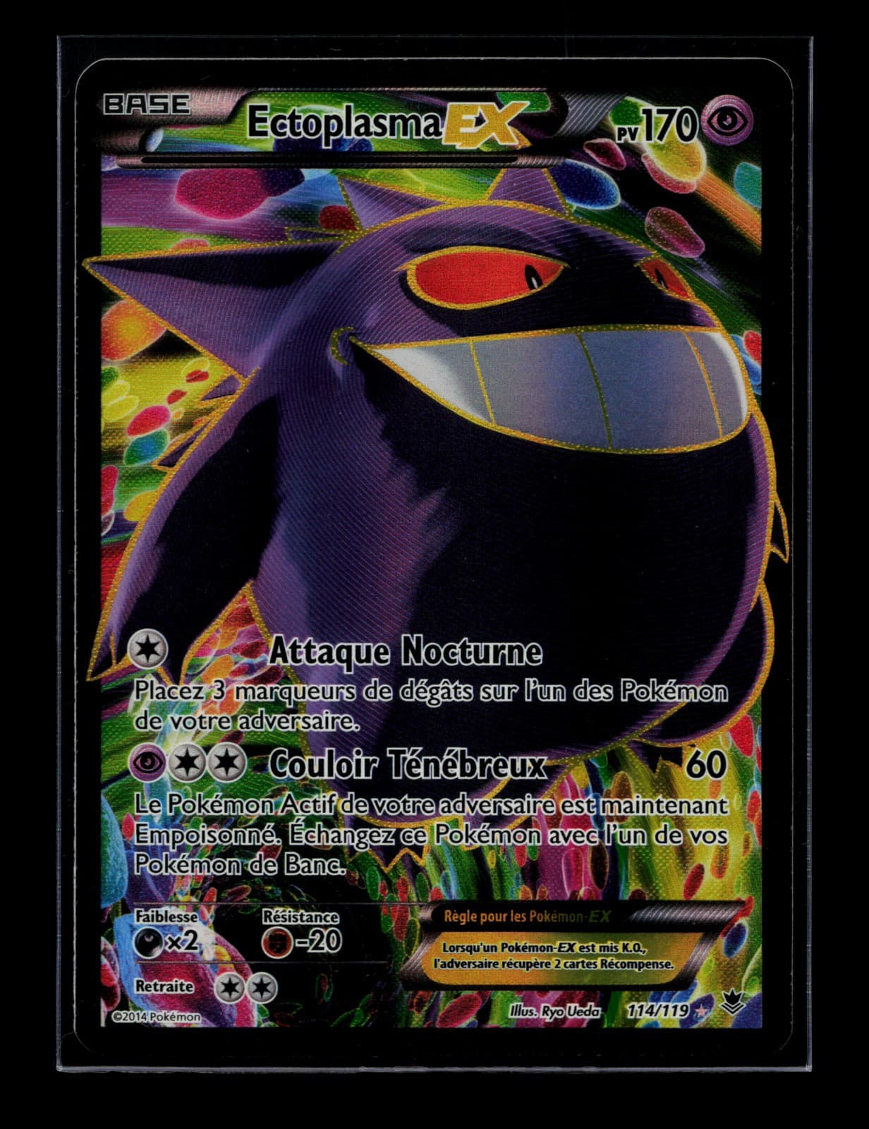Carte Pokémon Ectoplasma EX 114/119 XY7 Vigueur Spectrale 2