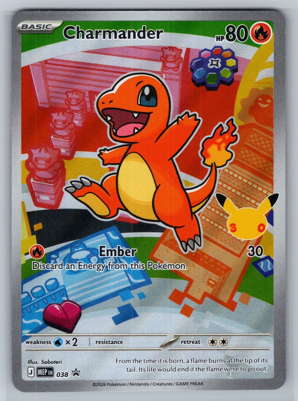 Charmander #MEP EN 038 Mega Evolution Pokemon TCG