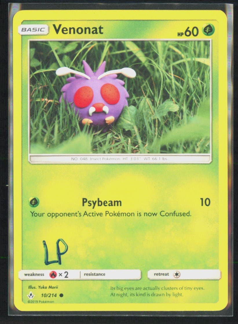 Pokemon Venonat Unbroken Bonds 10/214 Yuka Morii LP