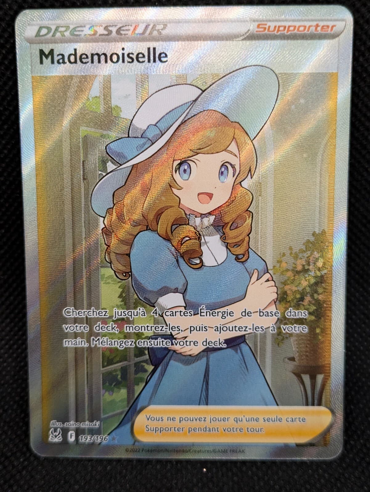 Carte Pokemon MADEMOISELLE - FA Origine perdue EB11 FR - 193/196 - Neuf