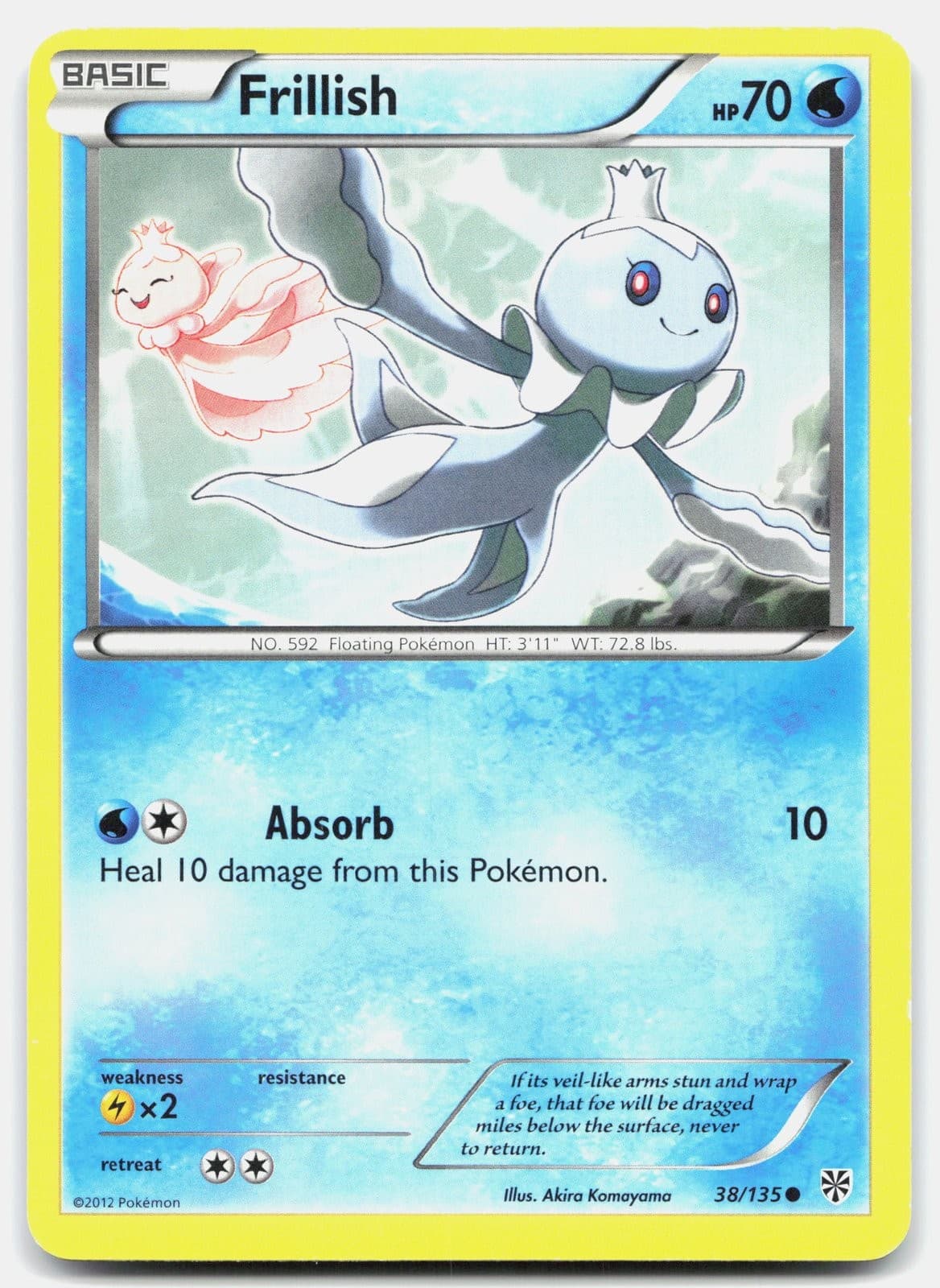 Pokemon Frillish 38/135 Plasma Storm MP [4O1KAW]