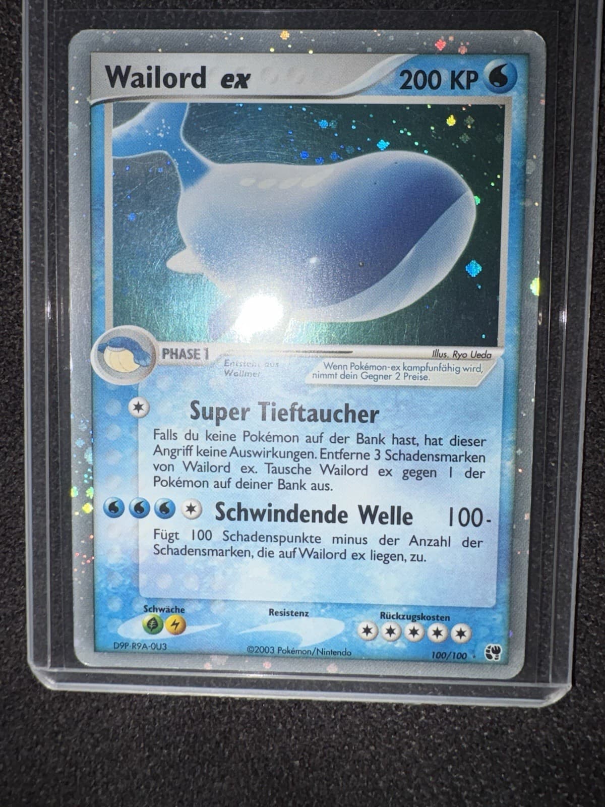 Pokémon TCG Wailord ex 100/100 EX Sandstorm Deutsch Holo 200 KP (2003)
