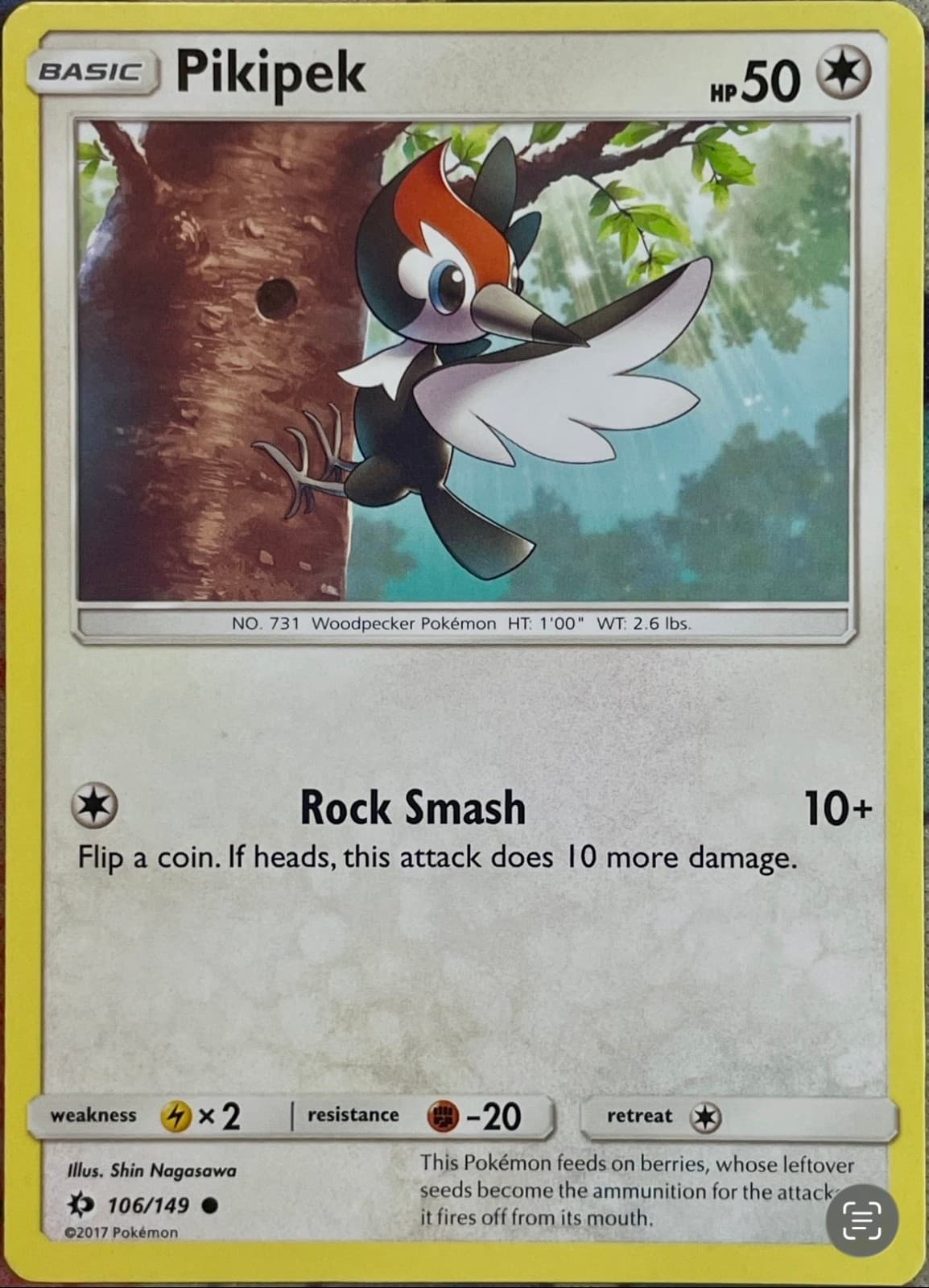 Pikipek - 106/149 - Sun & Moon Base Pokemon 2017