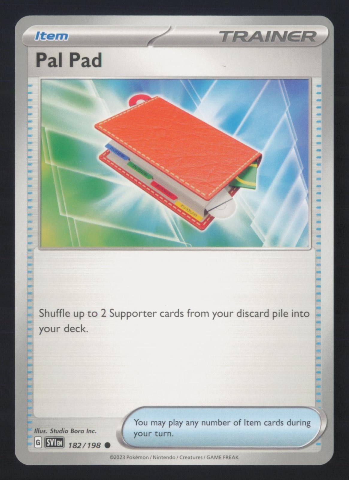 PAL PAD 182/198 COMMON SCARLET & VIOLET POKEMON NM/M INC.