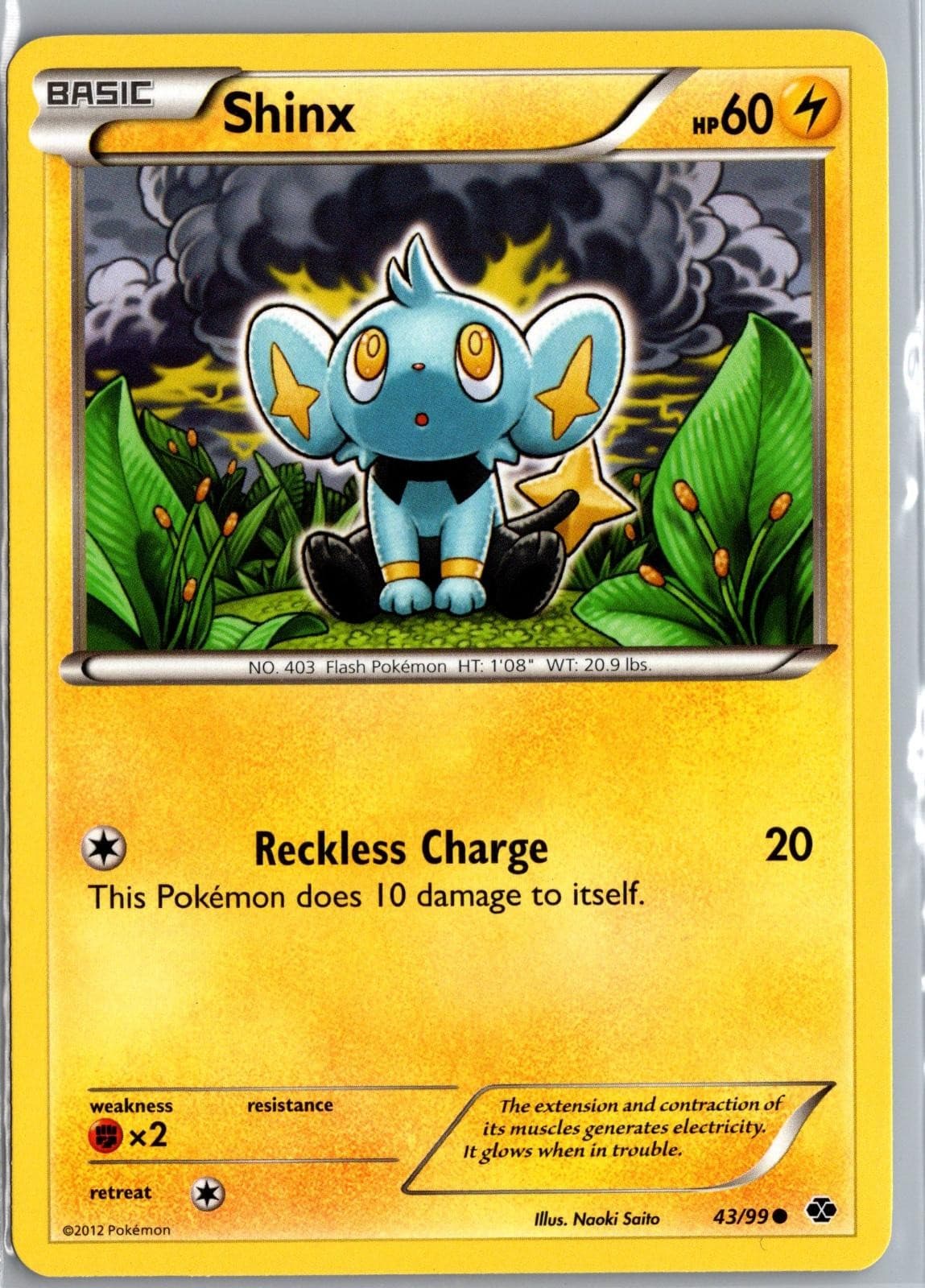Shinx 43/99 Common Next Destinies Pokemon Near Mint