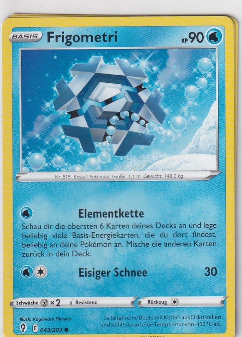 Pokemon Karte Drachenwandel Nr. 43/203 Frigometri deutsch
