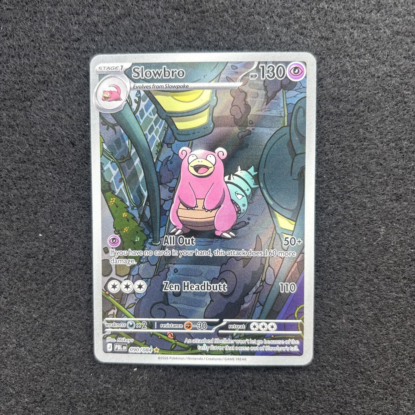 2026 Slowbro 90/84 Illustration Rare Pokemon Pitch Black