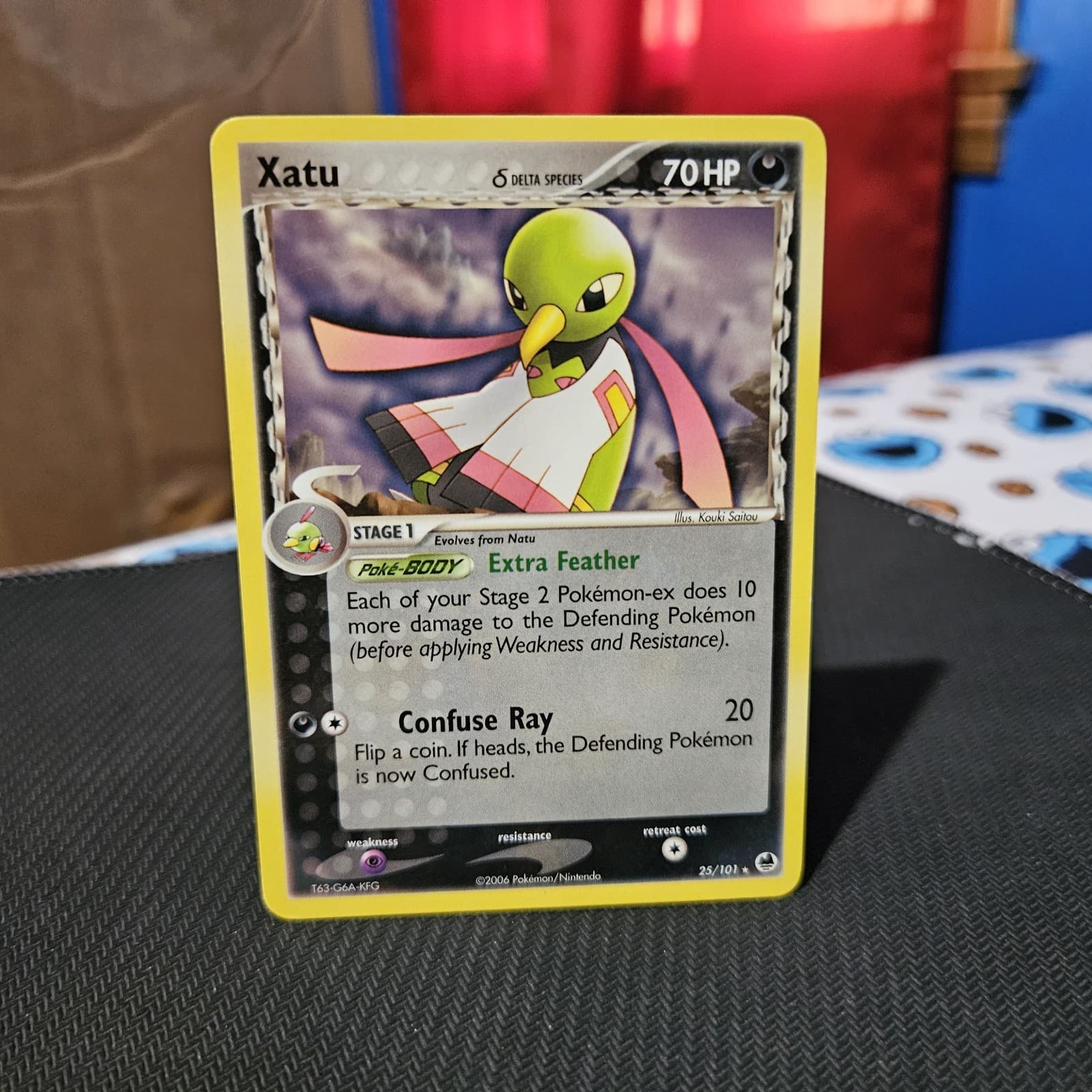 Xatu Pokemon TCG EX Dragon Frontiers Rare Card #25/101 MP