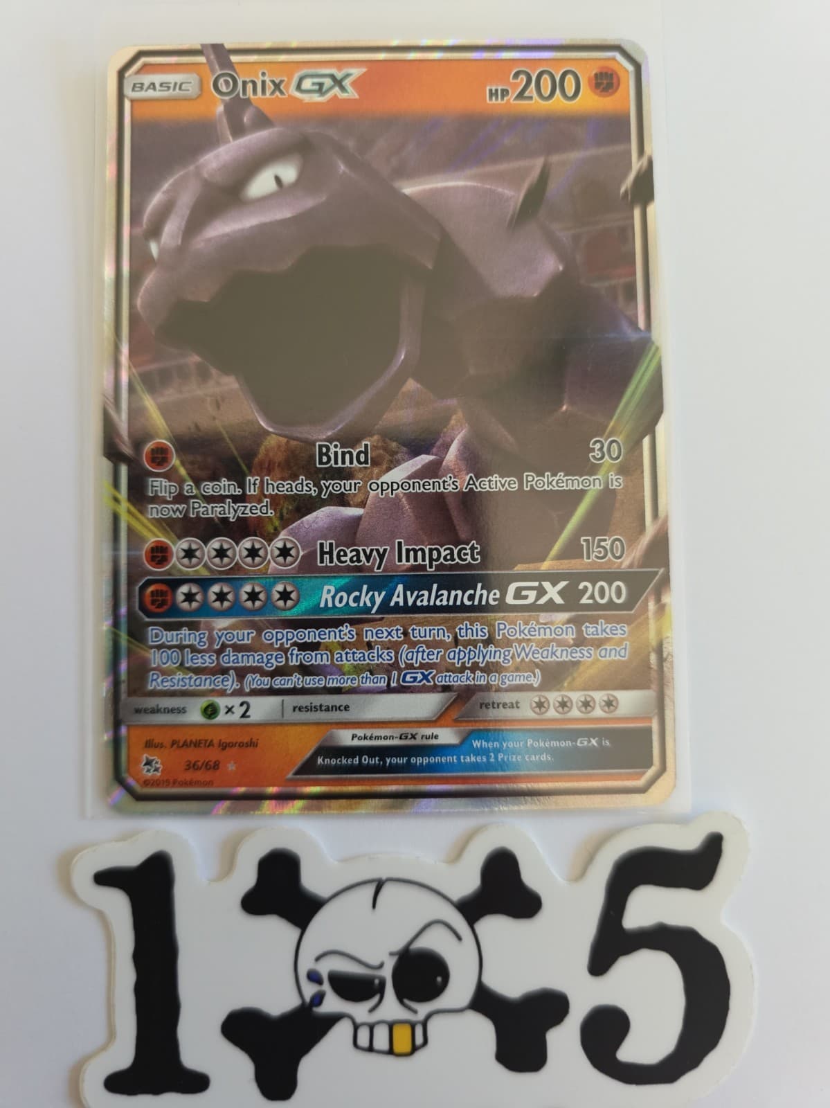 Onix GX 36/68 Hidden Fates Holo NM Pack Fresh!!