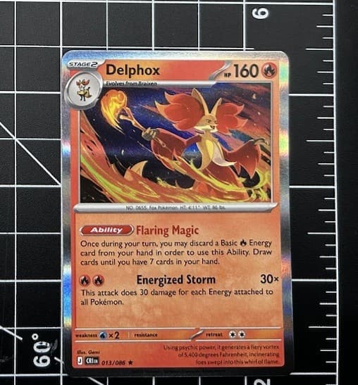 Pokemon Delphox Chaos Rising 13/86 Normal Holo Near Mint English