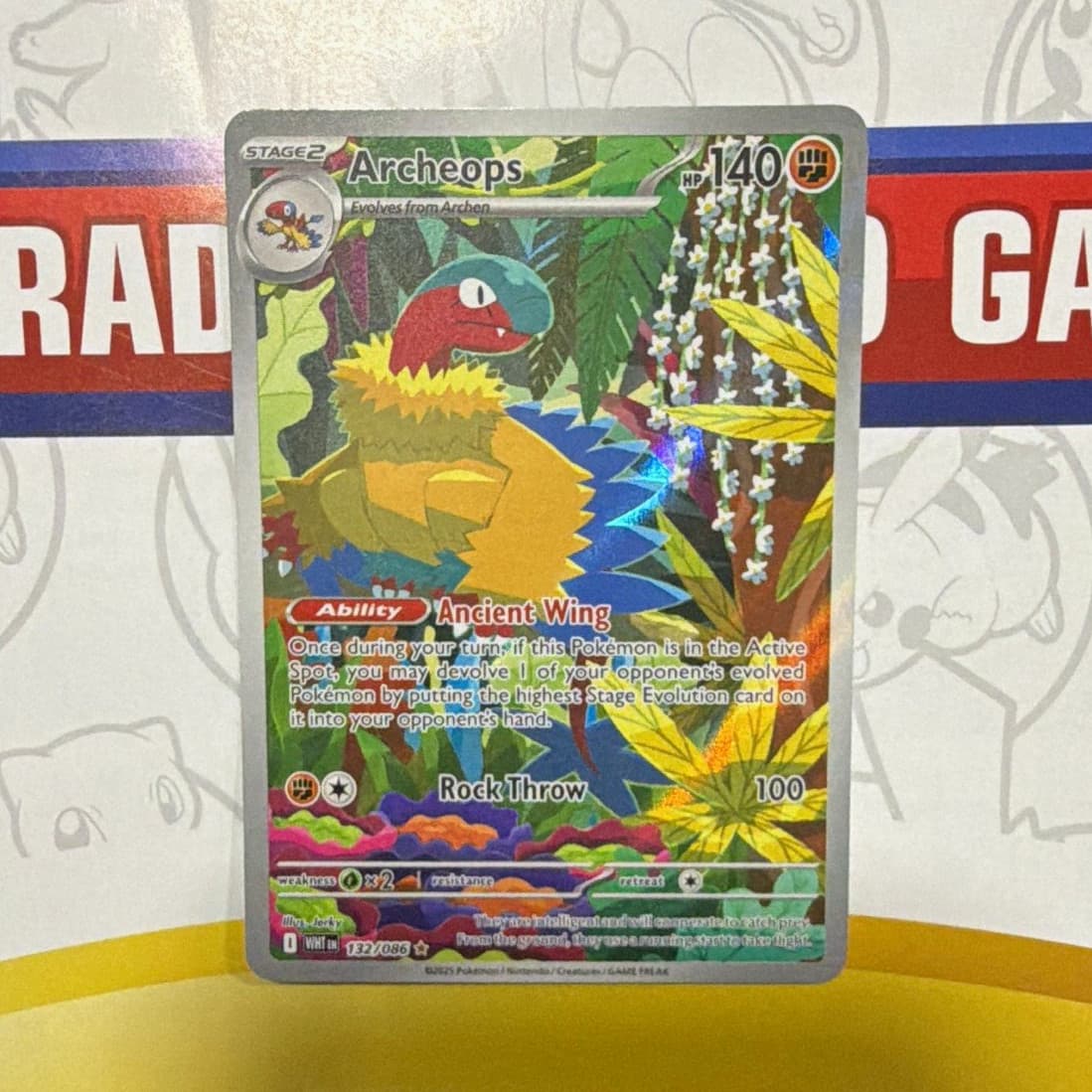 The Pokémon Company Pokémon TCG Archeops 132/086 Sv: White Flare IR Holo ENG
