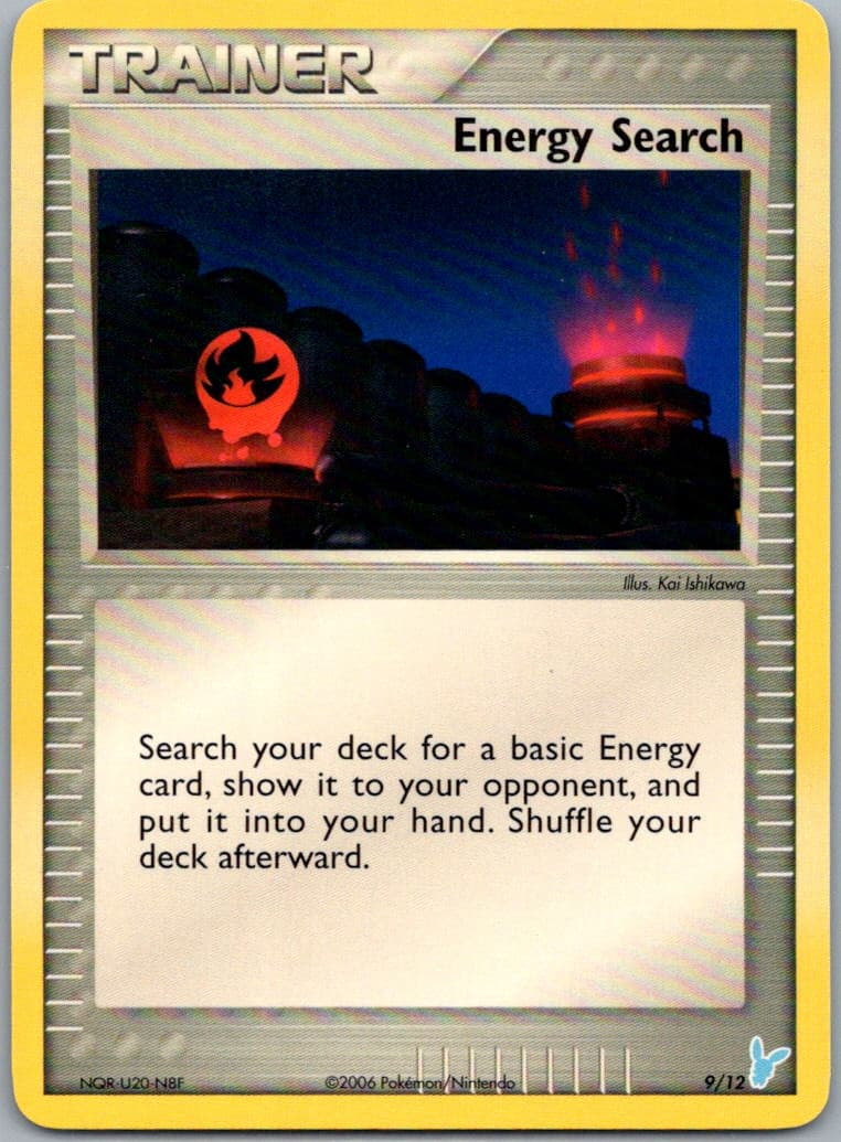 Pokemon Energy Search (Minun) EX Trainer Kit 2: Plusle & Minun 9/12 Near Mint NM