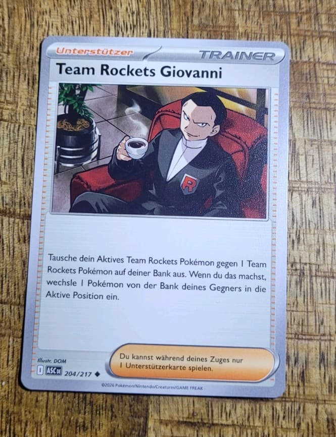 Team Rockets Giovanni 204/217 | Erhabene Helden | Deutsch | Near Mint✨