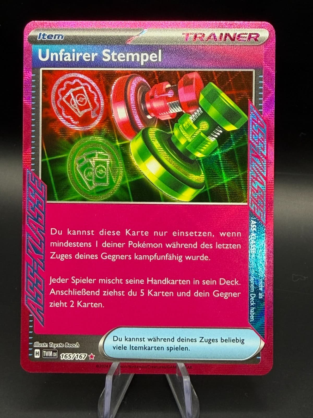 Pokémon TCG - Unfairer Stempel TWM 165/167 ASS ⭐️ 🇩🇪 - Maskerade im Zwielicht