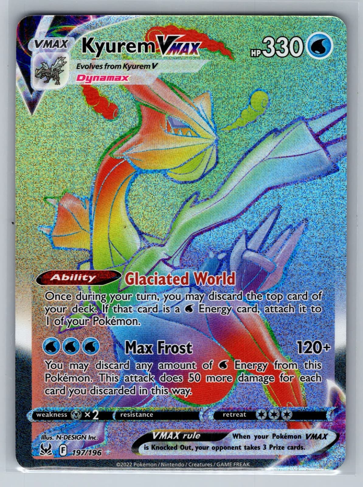 Kyurem VMAX #197/196 2022 Lost Origin Pokemon TCG