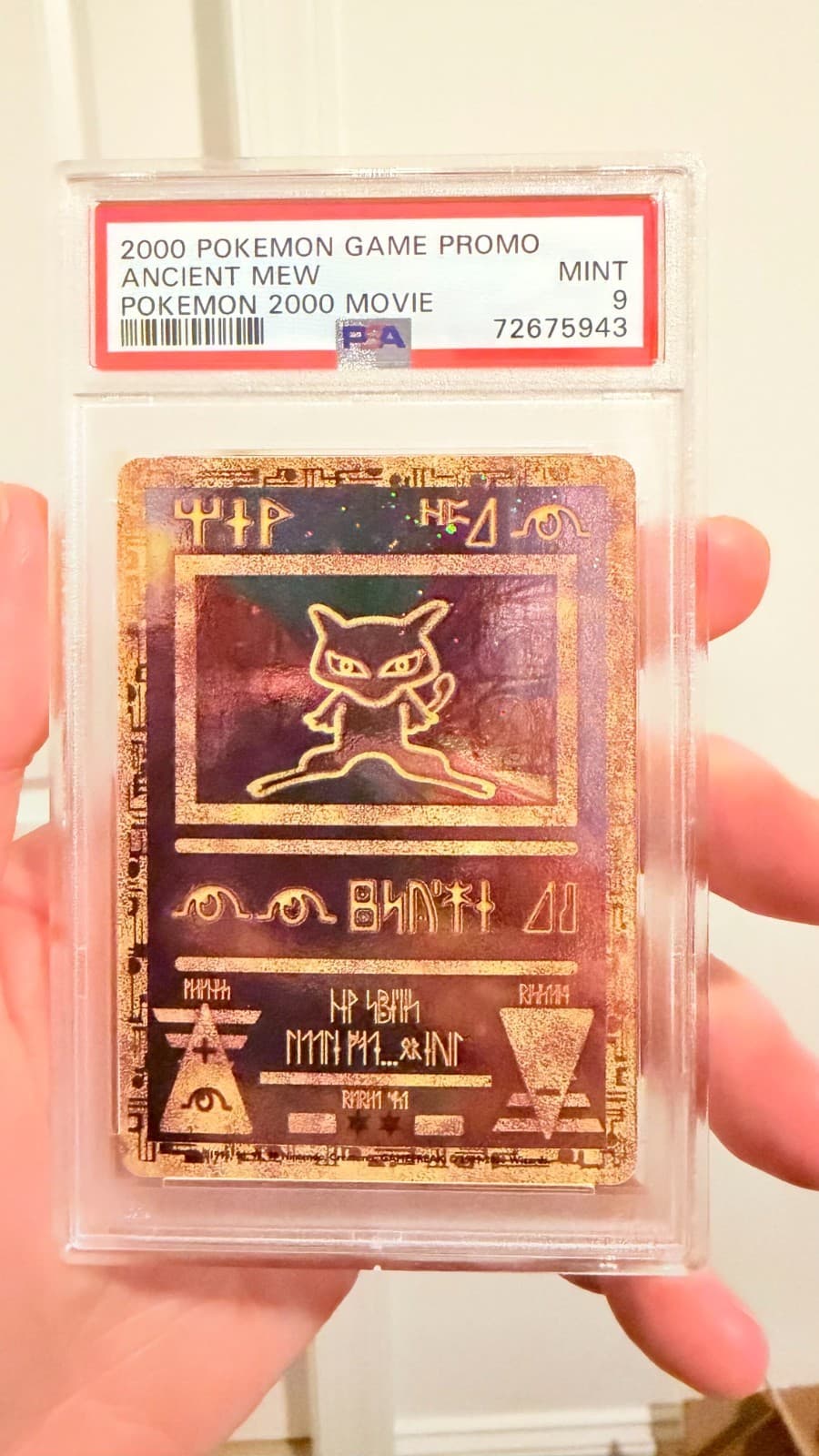 Ancient Mew 2000 Pokemon Game Promo Movie Promo PSA 9